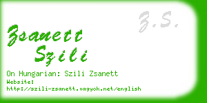 zsanett szili business card